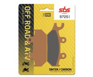 Гальмівні колодки SBS Sport Brake Pads, Sinter/Carbon 972SI